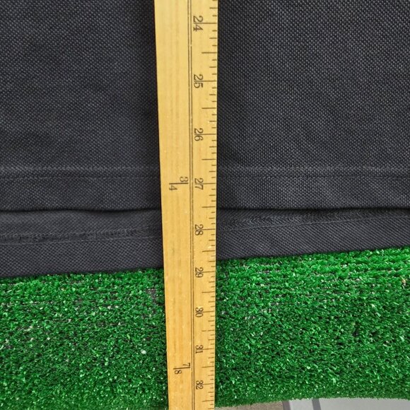 Bath Rugby Polo Shirt Mens Medium Black Blue‎ Short Sleeve Striped 1865 Crest - Picture 6 of 11